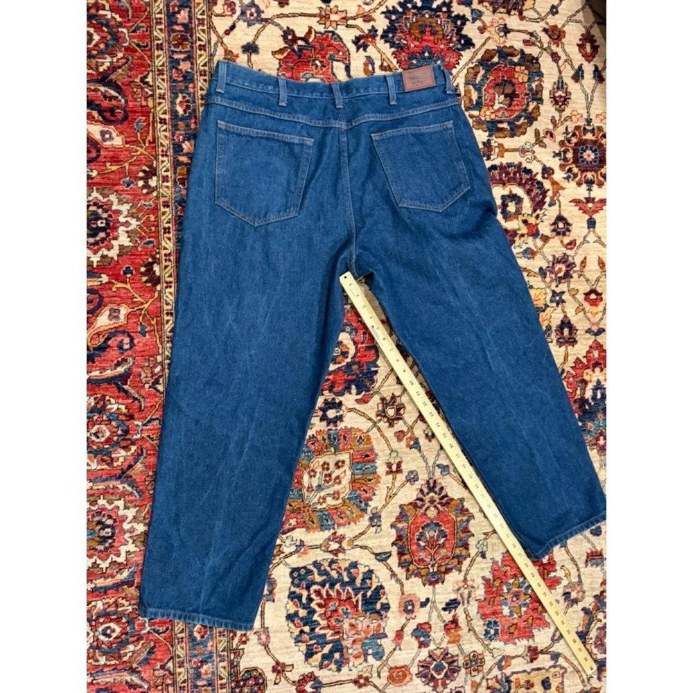 L.L.Bean Relaxed Fit Jeans Men 38x29 Blue Denim Cotton USA Classic